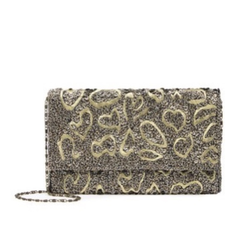 Gorgeous embroidered sequins clutch
